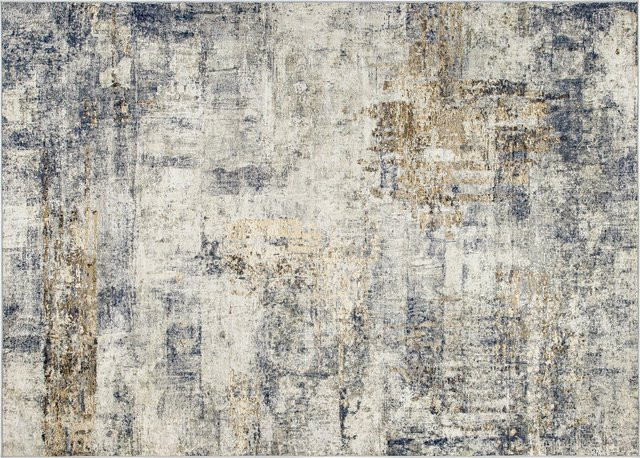HOMCOM Wohnzimmerteppich in Grau, maschinenwaschbarer und rutschfester Teppich mit abstraktem Design, B: 230 cm, T: 160 cm - Bild 1