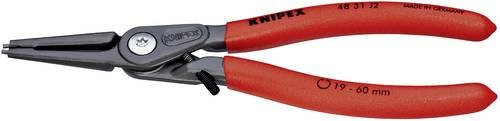 Knipex Präzisions-Sicherungsringzange für Innenringe in Bohrungen mit Überdehnungsschutz, Spitzenform, grau/rot - Bild 1