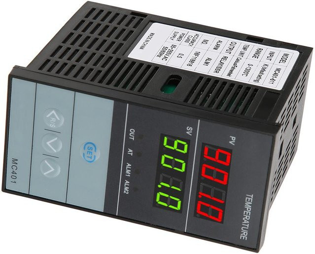 Painter Digitaler PID Temperaturregler Thermostat mit SSR Ausgang in Schwarz - Bild 1