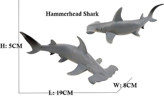 Gefährdete Meerestiere Figuren Killerhai Orca Belugawal Delfin Robbe, Actionfigur, ab 14 Jahren - Bild 1