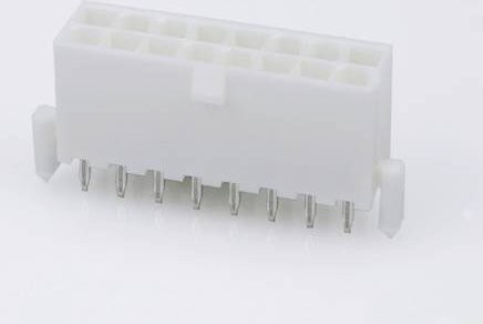 Molex Einbau-Buchsenleiste Standard in Weiß mit 16 Polen und 4,2 mm Rastermaß - Bild 1