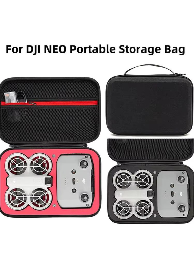 DJI NEO RC N3 Schutzhülle Wasserdichte Tragbare Handtasche und Aufbewahrungstasche für Drohnenbatterie und Fernbedienung in Schwarz - Bild 5