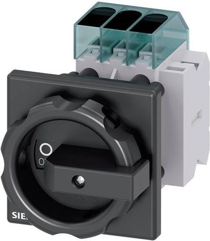Siemens Lasttrennschalter Schwarz 3polig 63A 16mm² 1 Schließer 1 Öffner 690 V/AC 3LD34541TK51 - Bild 1