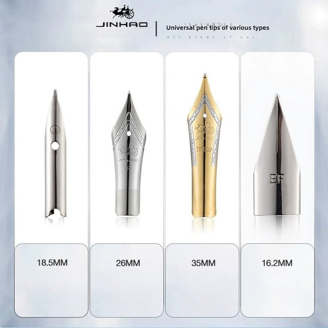 JINHAO Iridium Ersatzfeder für Füllfederhalter in Silber für Modelle 9019, X159, 82, 82 mini, 100, 9056 und 9036 - Bild 1