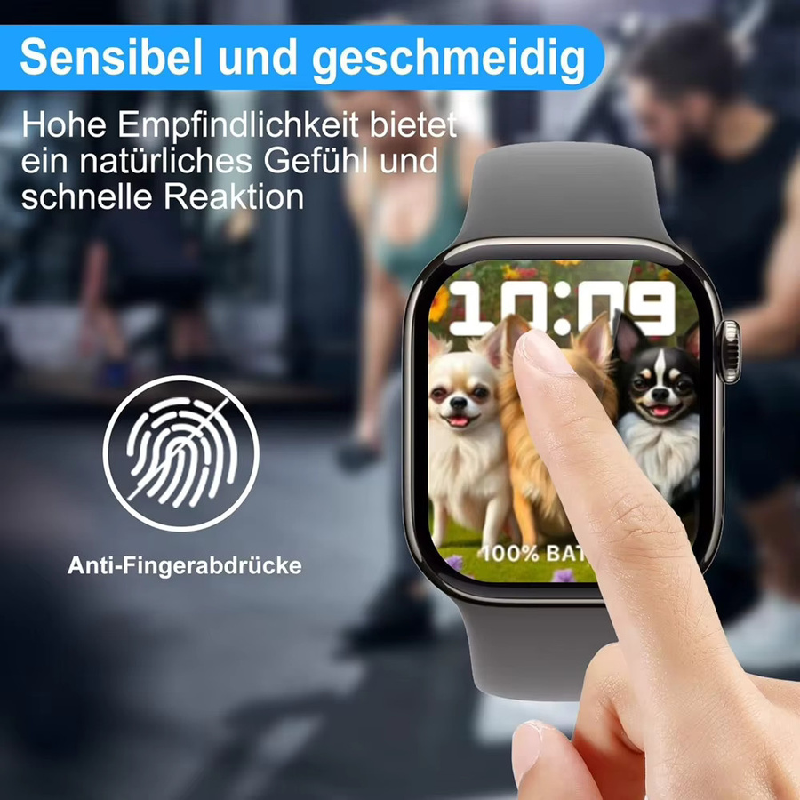 HUBANDE Keramikfolie für Apple Watch, Schwarz, Unisex - Bild 3