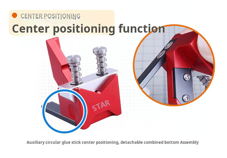 Ustar UA-97003 2-in-1 Kunststoff-Fasenfräser und Zentrierhilfe für Gundam und Gunpla Modellbau, Rot, 0,5-6,0mm - Bild 4