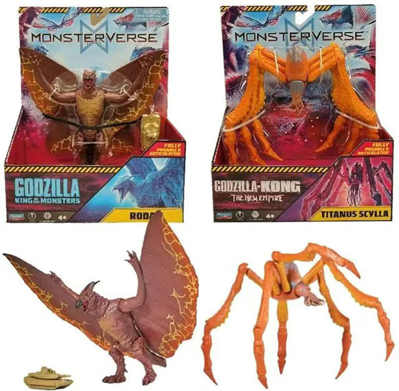Spielkameraden Actionfigur Godzilla VS Kong Ghidorah Rodan Mothra Anime Figuren-Sammlung mehrfarbig - Bild 1