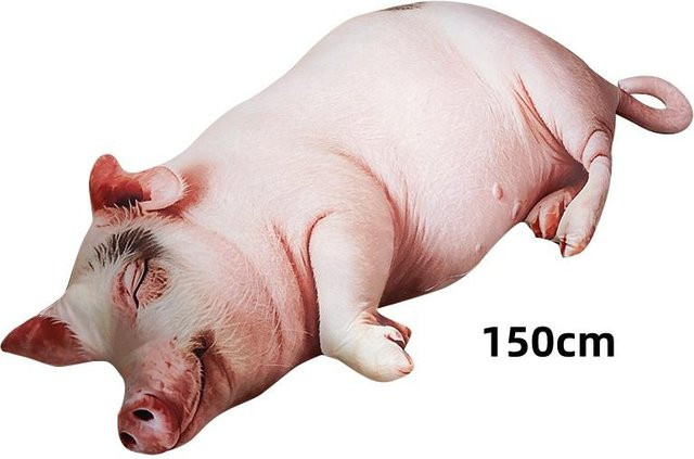 Yiran Health & Beauty Schwein Plüschtier, Kuschelkissen, Rosa - Bild 1