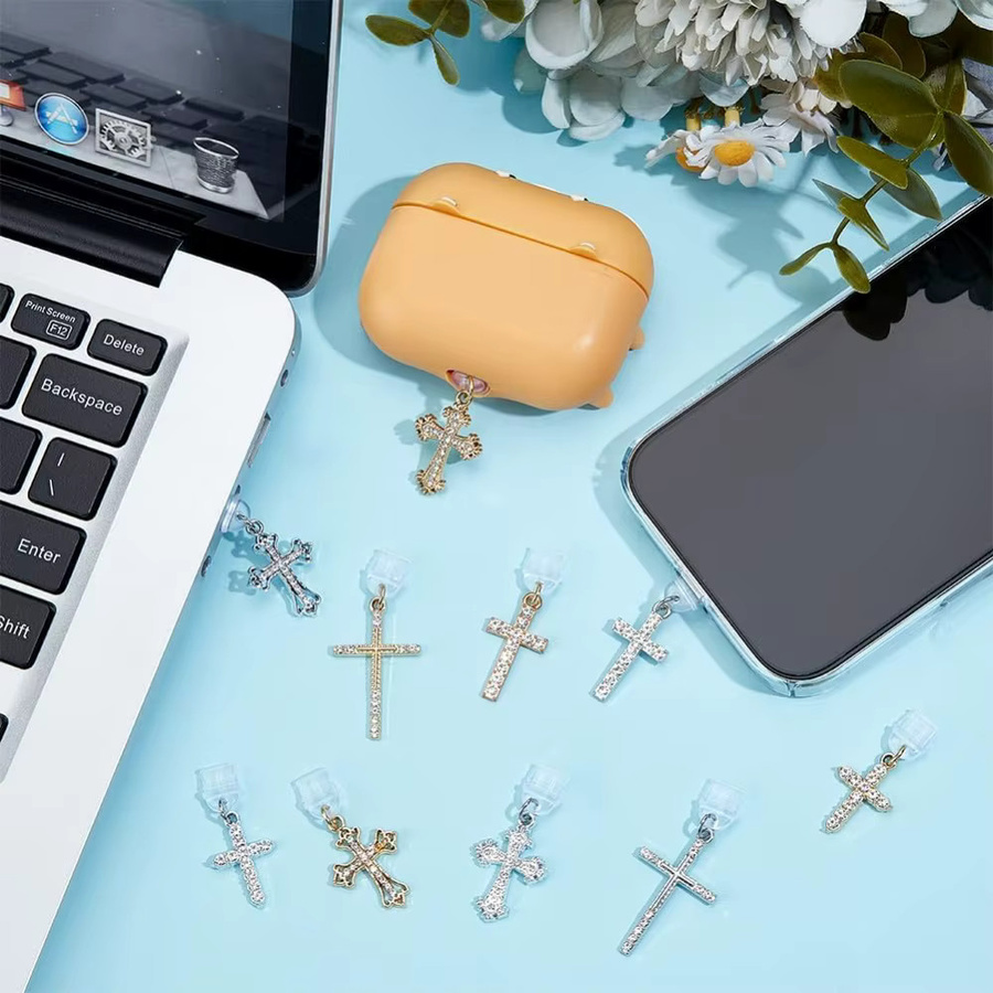 10 Stück Staubstecker Charm USB-C Staubschutz Cap als Telefonanhänger in Multicolor für Typ-C-Telefone - Bild 2