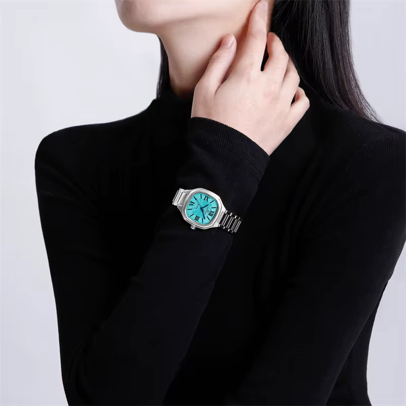 NAVIFORCE Armbanduhr Edelstahl, Quarz, Blau, Silber, Damen - Bild 3