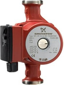 Grundfos Umwälzpumpe Serie 100 UPS 25-55 N, 230 V, G 1 1/2, 180 mm, ES, Farbe: Rot - Bild 1
