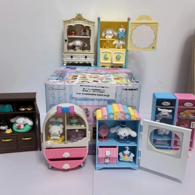 Re-Ment Cinnamoroll Kleiderschrank Miniatur, Puppenhaus, Blind Box - Bild 1