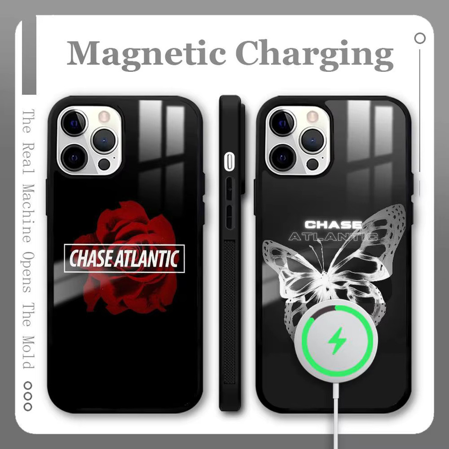 C-Chase Musik A-Atlantic MagSafe Handyhülle für iPhone 11 bis 16 Pro Max Plus Mini in Schwarz - Bild 4