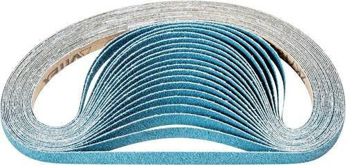PFERD Zirkon Schleifband für Bandschleifer, Körnung 60, Blau, 100 Stück, B: 12 mm, L: 610 mm - Bild 1