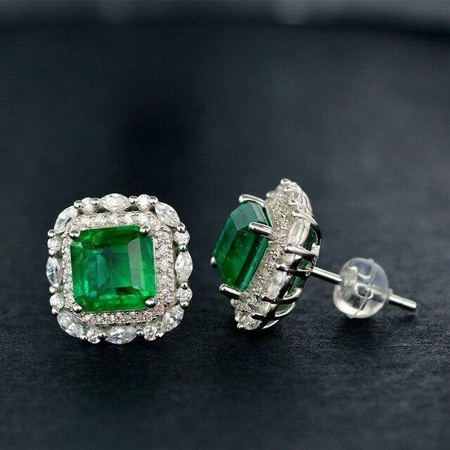 YIRAN Jewelry Ohrstecker, Edelstahl, Silber, Zirkonia, Damen