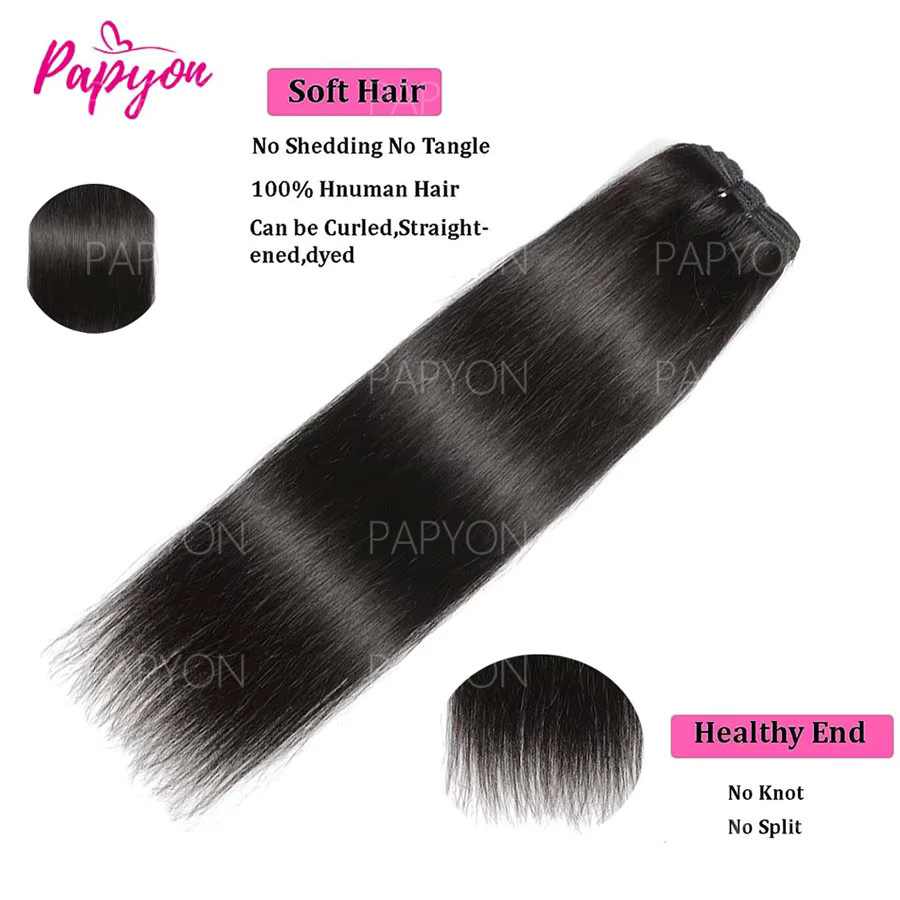 PAPYON Clip-in-Haarverlängerungen aus 100 % Echthaar, 120 g - Bild 7