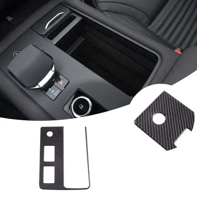 Suetlcoity Carbon Design Mittelkonsole Getriebeblende für Land Rover Discovery 5 LR5 2021-2025, Schwarz - Bild 1