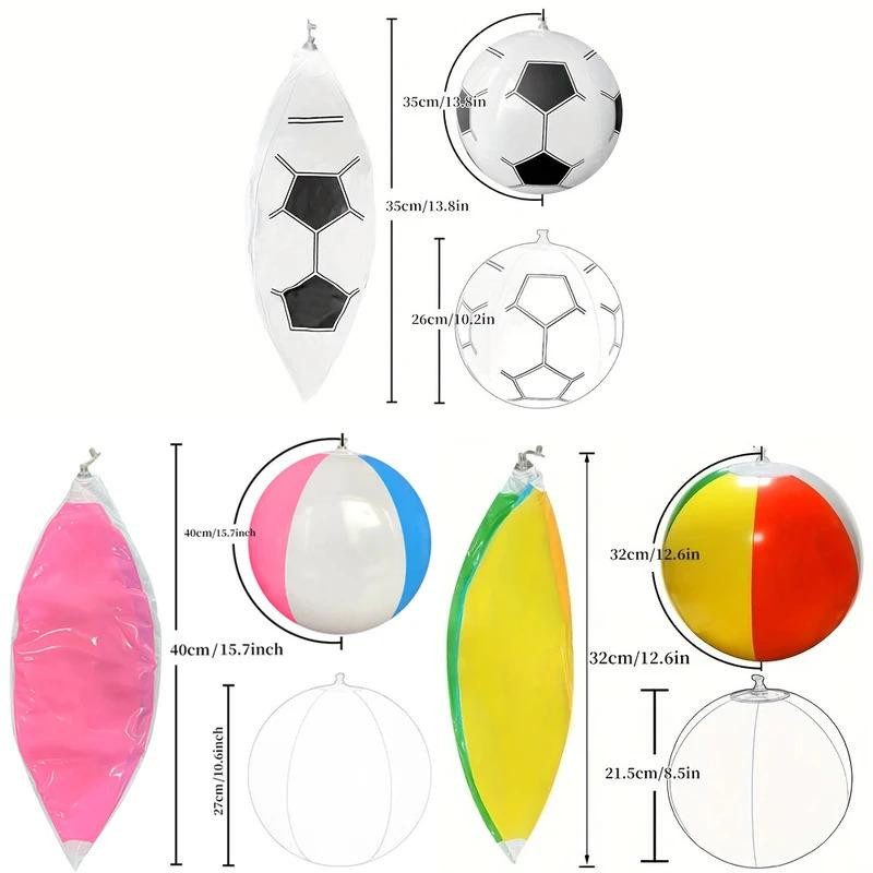 Linyi toy Aufblasbarer Strandball Sechsfarbig - Bild 1