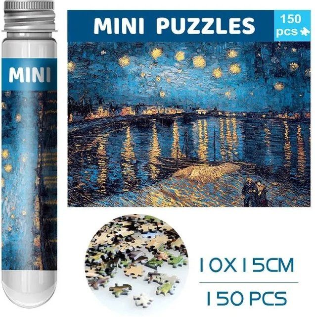 MaxRenard Reagenzglas Puzzle, Van Gogh das Sternennacht, 150 Teile - Bild 1