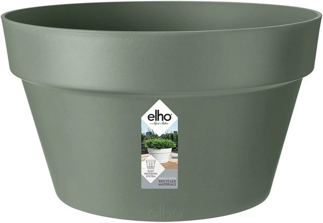 Elho Blumentopfschale Loft Urban in Grün, Durchmesser: 35 cm, Höhe: 20 cm - Bild 1