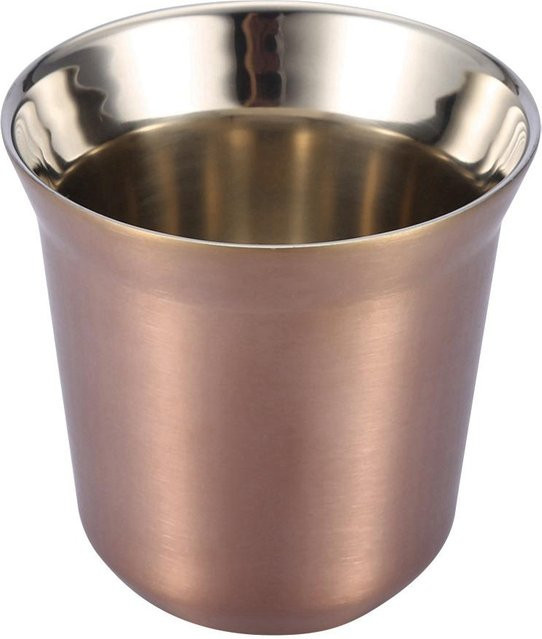 Doppelwandige Kaffeetasse aus Edelstahl von CosyHome in Schwarz, 85 ml - Bild 1