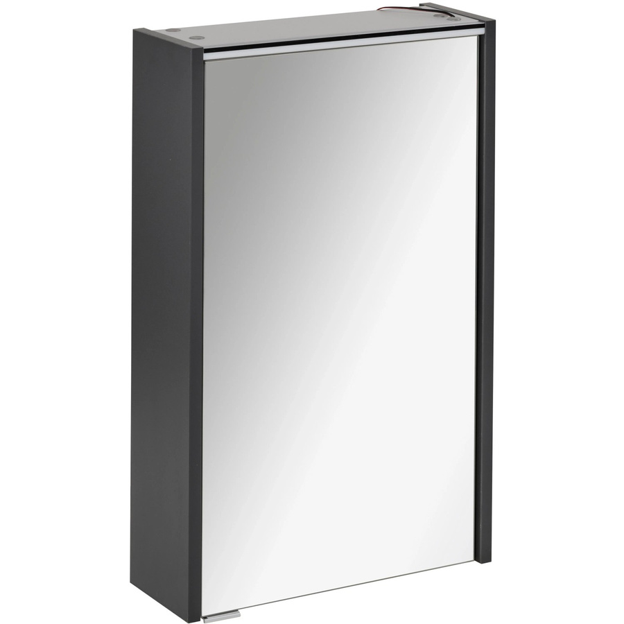Fackelmann Spiegelschrank Denver Anthrazit mit integrierter LED-Beleuchtung und Softclose-Türen, B/H/T: 42 x 68,5 x 16 cm - Bild 2