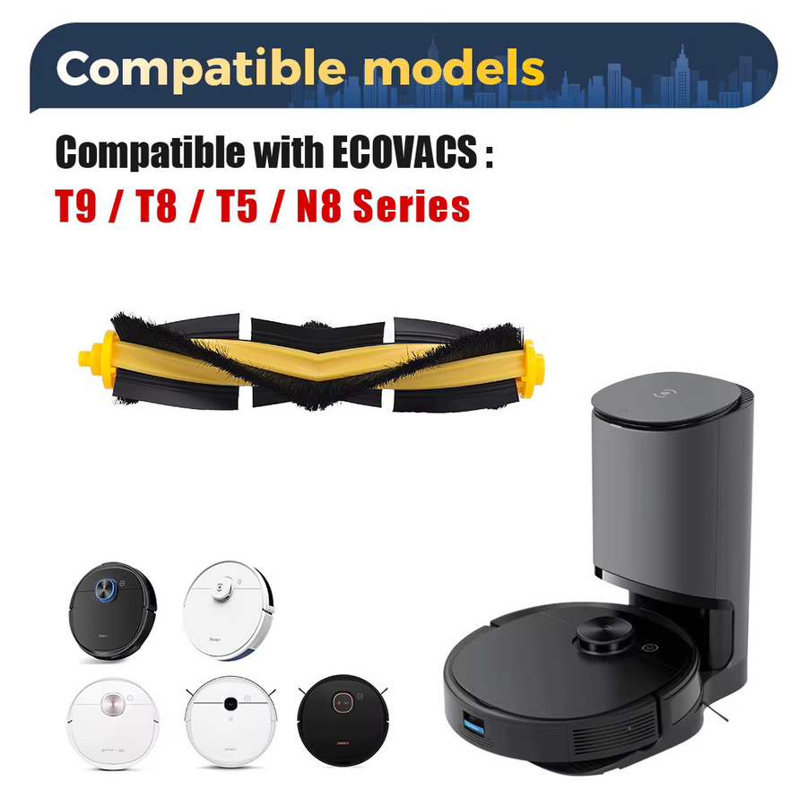 Ecovacs Hauptwalzenbürste für OZMO 920 950 T5 T8 T8 Max T8 AIVI T9 N7 N8 Pro Yeedi 2 Hybrid zur Tiefenreinigung - Bild 3