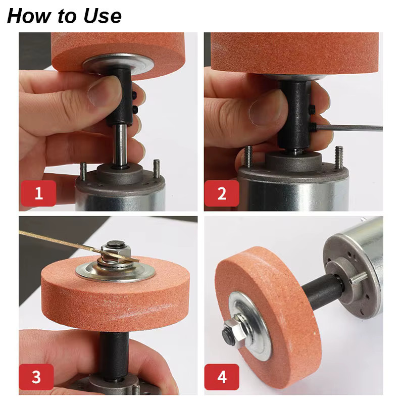 atooltour Motorwelle Dorn Kupplung Extender Hülse Spindel Paar als Spannfutter Adapter zur Verlängerung für rotierende Schleifscheiben und Bohrer - Bild 3