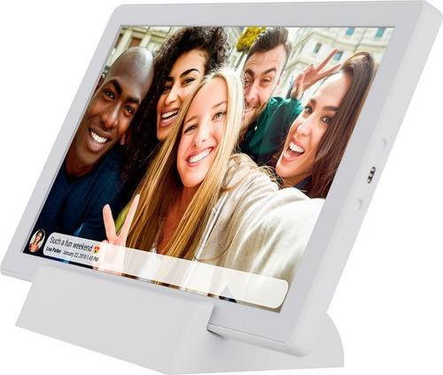 Denver PFF-1070W Digitaler Bilderrahmen Frameo mit 10,1 Zoll Display, WLAN und 16 GB Speicher, Weiß - Bild 1
