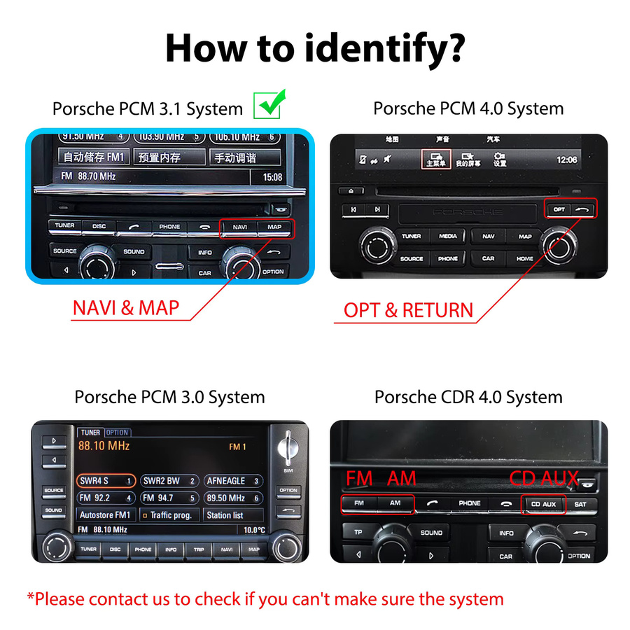 Ezonetronics Wireless CarPlay und Android Auto Retrofit Kit Decoder Box für Porsche PCM3.1 mit Mirror Link in Schwarz - Bild 3