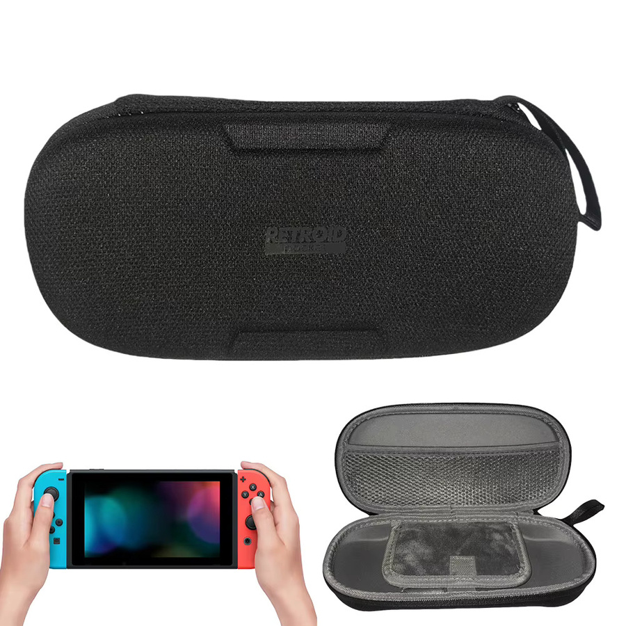 Retroid Schutzset für Retroid Pocket 5: Stoßfeste Tragetasche in Schwarz und gehärtete Glasfolien zur Kratzschutz-Funktion - Bild 2