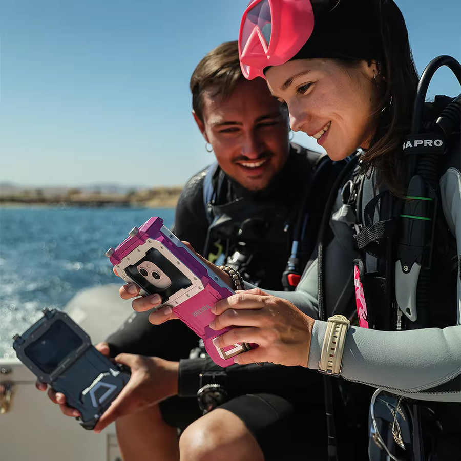 DIVEVOLK Seatouch 4 Max Plus Wasserdichte Tauchhülle für iPhone 17 Pro Max, Huawei, Samsung und Xiaomi zur HD-Fotografie beim Schwimmen - Bild 3