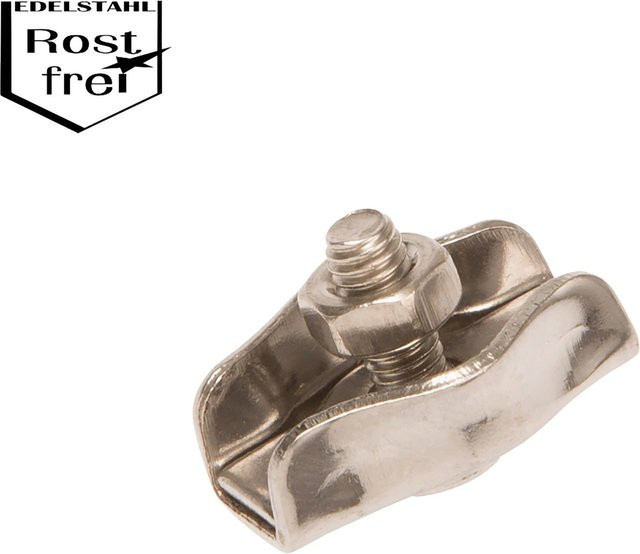 Conacord Simplex-Klemme aus rostfreiem V4A-Stahl in Silber, Länge: 21 mm - Bild 1
