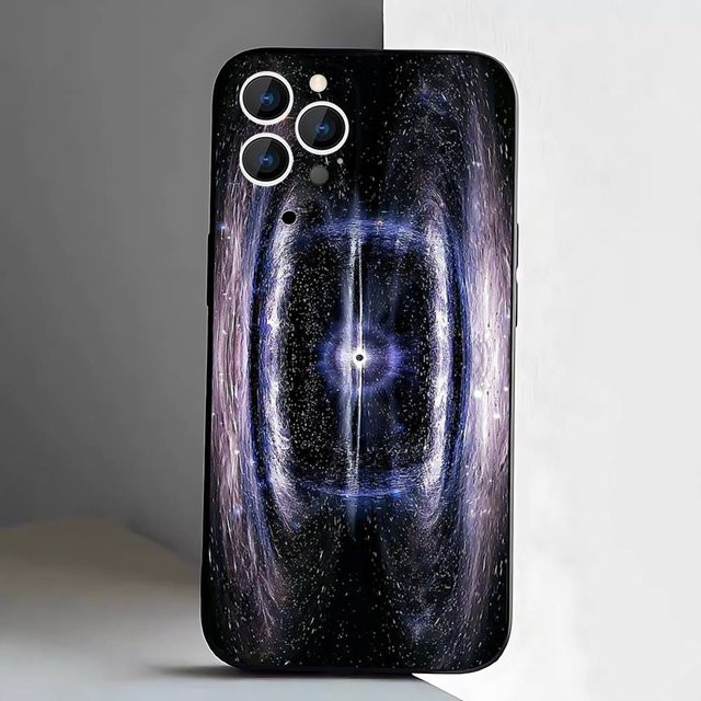 Handyhülle mit Weltraum-Galaxie-Design für iPhone (verschiedene Modelle), schwarzes weiches Cover von BC Electrical Appliances - Bild 1