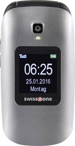 Swisstone BBM 625 Senioren-Klapphandy mit Ladestation und SOS-Taste in Schwarz mit Bluetooth und 2.4 Zoll Display - Bild 1