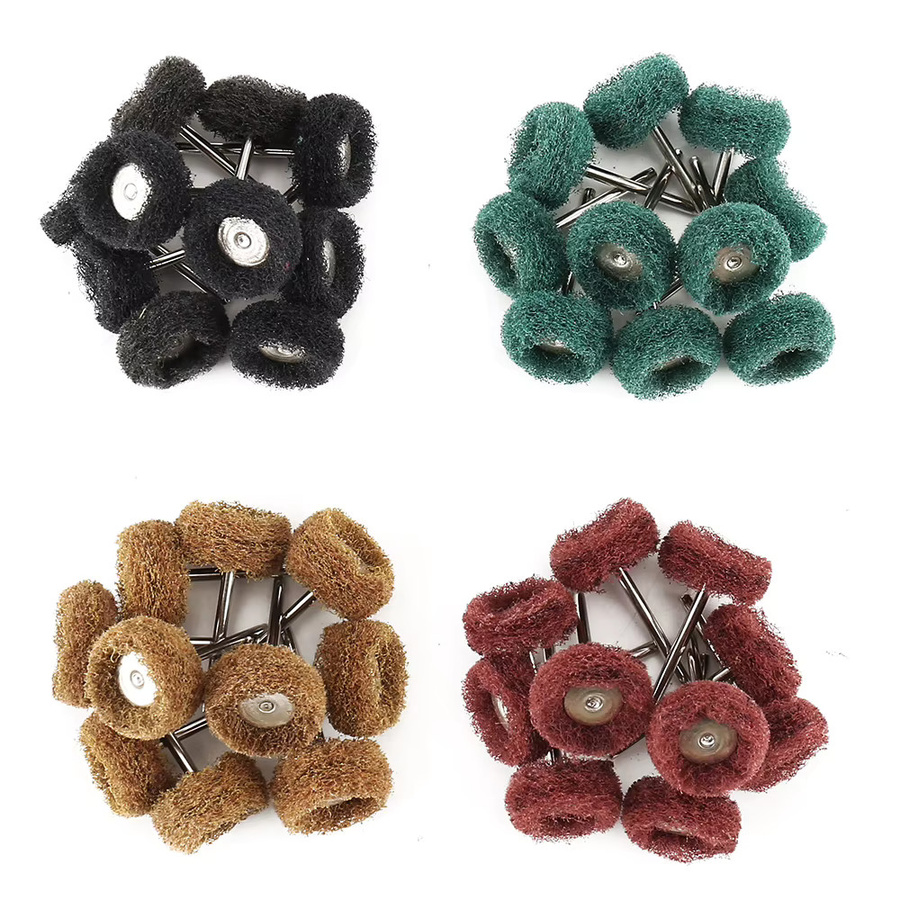 40 Stück Mini-Bohrer-Schleifbürsten von Toorise, Nylon-Polierscheiben mit 25 mm Schaft als Schleifkopf für Dremel-Rotationswerkzeuge - Bild 4
