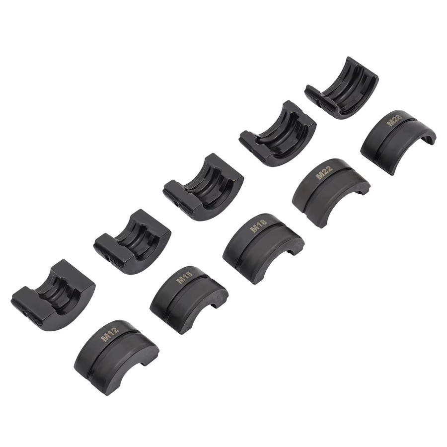 Bymaocar 5-teiliges Rohrpresswerkzeuge und Pressbacken-Set aus Cr40 Stahl für M12 M15 M18 M22 M28 Kupferrohre in Schwarz - Bild 4