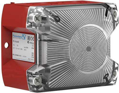 Pfannenberg Blitzleuchte PY X-S-05 24 DC CL in Rot, Wandmontage, Kunststoff, Transparent - Bild 1