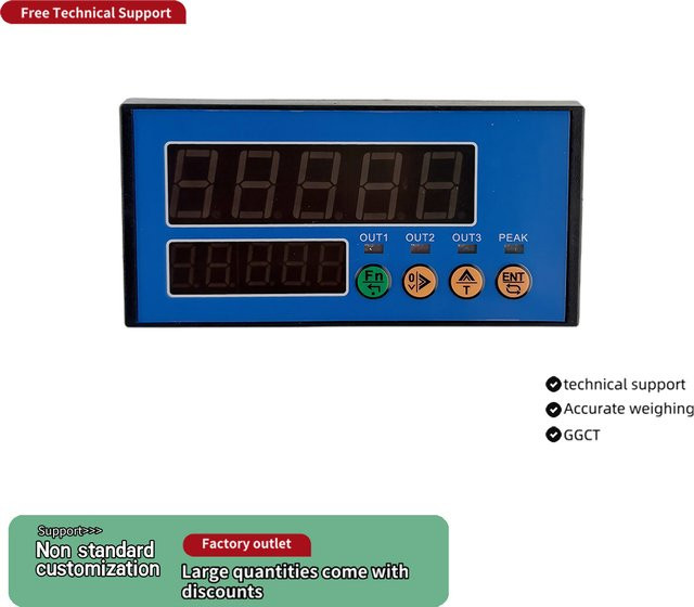 BENGBUZZYQ Doppelbildschirm-Gewichtsanzeige mit hochauflösendem 1/1.000.000 Kraftsensor, Modbus-RTU, 4-20mA Analogausgang und Relaissteuerung - Bild 1