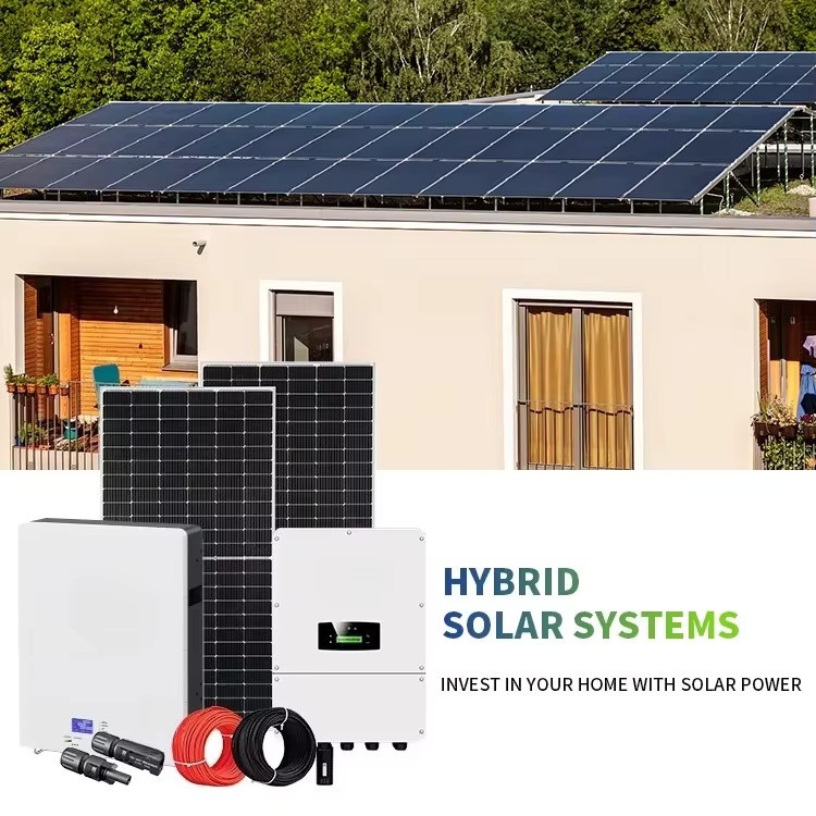 Industrielles Hybrid-Solarsystem-Kit mit Lithium-Ionen-Batterie und MPPT-Controller in Weiß - Bild 4