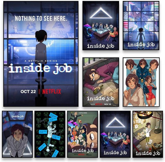 Kayou Inside Job Classic Anime-Poster, selbstklebende Wandkunst-Dekoration in Mehrfarbig, B: 20 cm, H: 15 cm - Bild 1