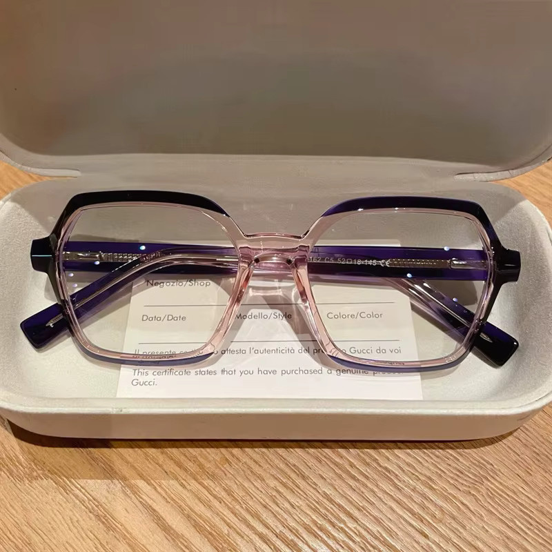 CLLOIO Lesebrille Polygonal, Vollrand, Kunststoff, Damen, Blaulichtfilter - Bild 1
