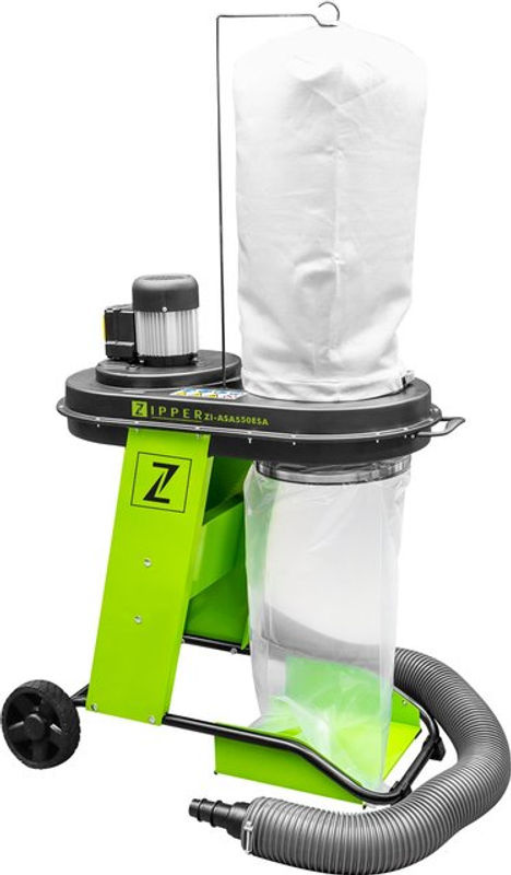 ZIPPER Absauganlage ZI-ASA550ESA in Grün mit 550 W Leistung und 65 l Behältervolumen - Bild 2