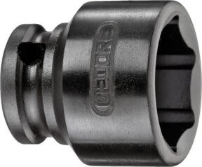 Gedore K 30 24 Kraftschraubereinsatz 3/8 Zoll 6-kant 24 mm in Schwarz und Grau aus Stahl - Bild 1