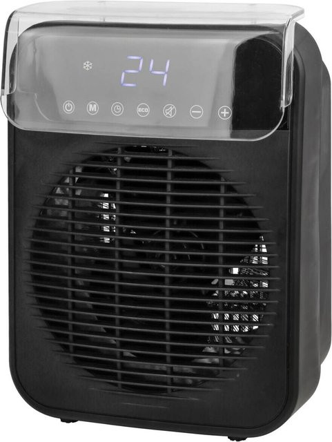 Emerio Heizlüfter FH-215085.1 in Schwarz mit 2000 W, B/H/T: 16 x 18,2 x 21 cm - Bild 1