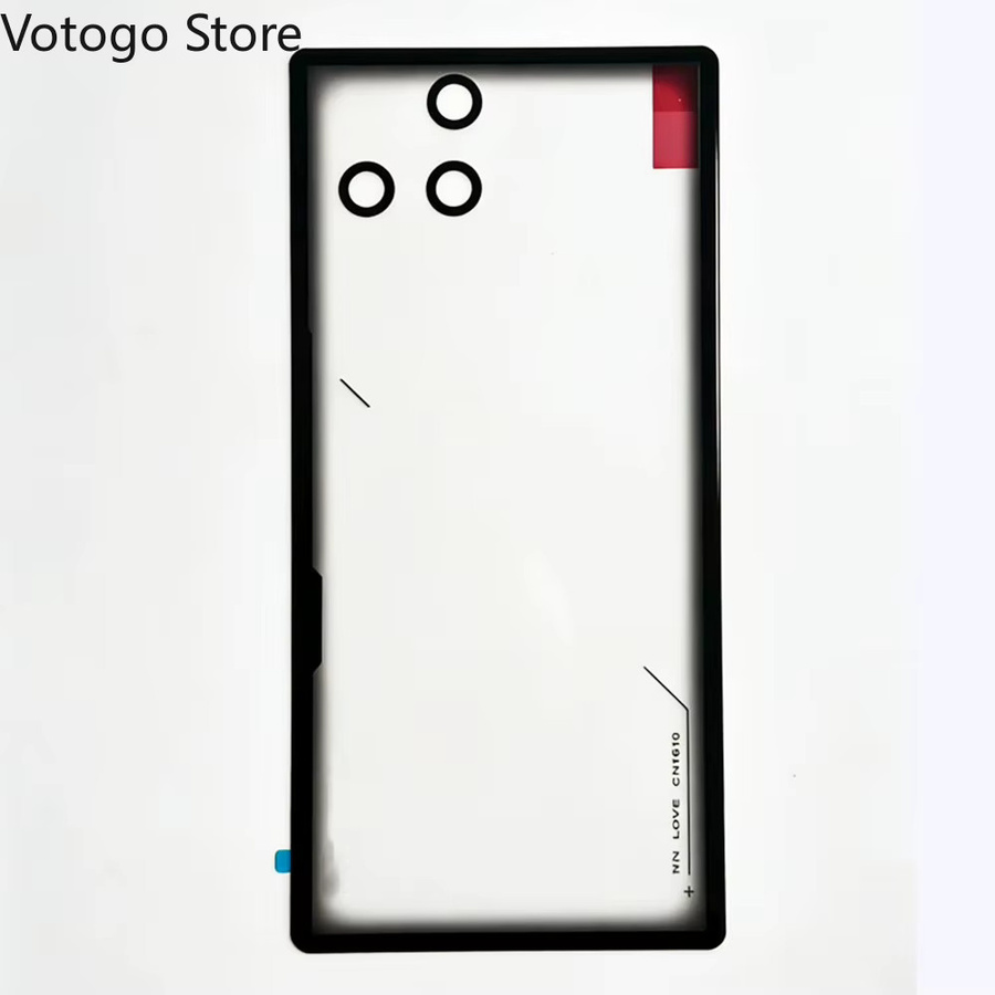 Ersatz-Akku-Gehäuse für ZTE Nubia Red Magic 11 Pro und NX809J 11S Pro+ Plus Rückabdeckung Glasdeckel in Schwarz und Transparent - Bild 1