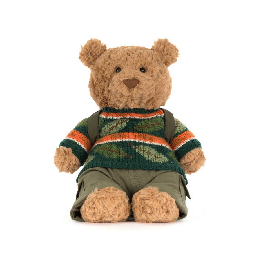 Jellycat Bartholomew Bear Hiking Outfit, Plüsch / Textil - Bild 1
