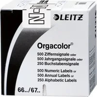 Leitz Buchstabensignal Orgacolor weiß zur Markierung von Papier - Bild 1