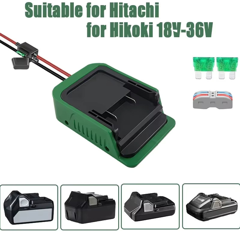 HiKOKI Power Rad Adapter für 18V-36V Akkus mit Sicherungsschalter in Grün - Bild 2