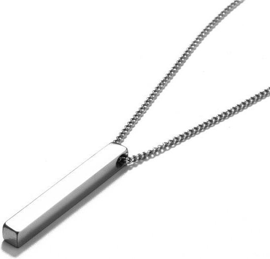 Luoler Halskette, Geometrisch, Silber, 55cm, Unisex - Bild 1